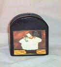 Fat Chef Solid Wood Napkin Holder Bistro Home decor New / org