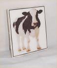 Cow Ceramic Trivet Country Farm Home Decor handcrafted 